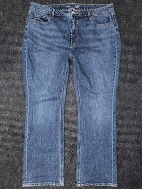 Old Navy Extra High Rise Baby Boot Cut Jeans Blue Denim Women’s Size 18 Casual